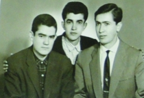 Lise arkadaşım Celel Uluer ve Öğretmen Okulunda okuyan Kadir  ve Mehmet Şeker 17.02.1964
