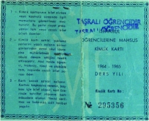 İstanbula Ünüversite sınavına gittiğimdeki Pertev Nihal Lisesinin verdiği Talebe belgesi